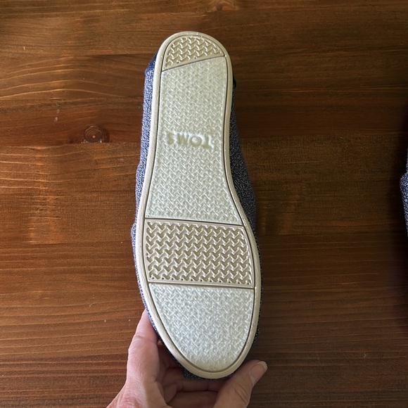 Ladies Toms Navy Classic Shoes - Picture 9 of 13